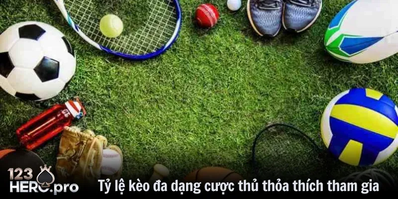 Tỷ lệ kèo đa dạng cược thủ thỏa thích tham gia