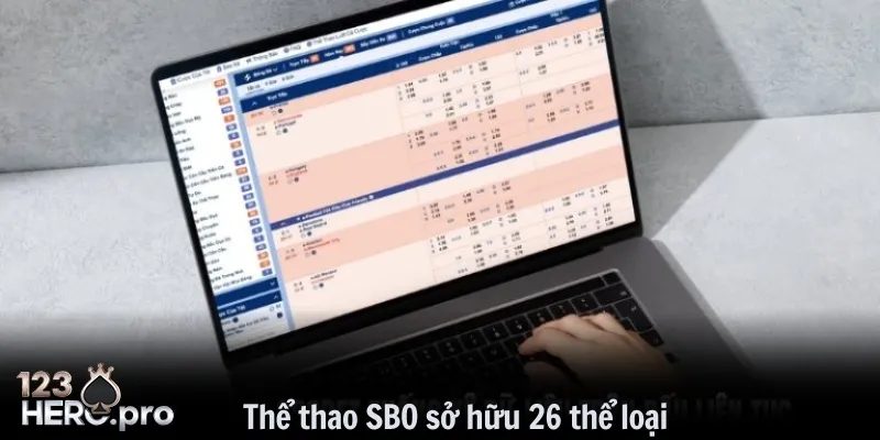 Thể thao SBO sở hữu 26 thể loại chất lượng cao
