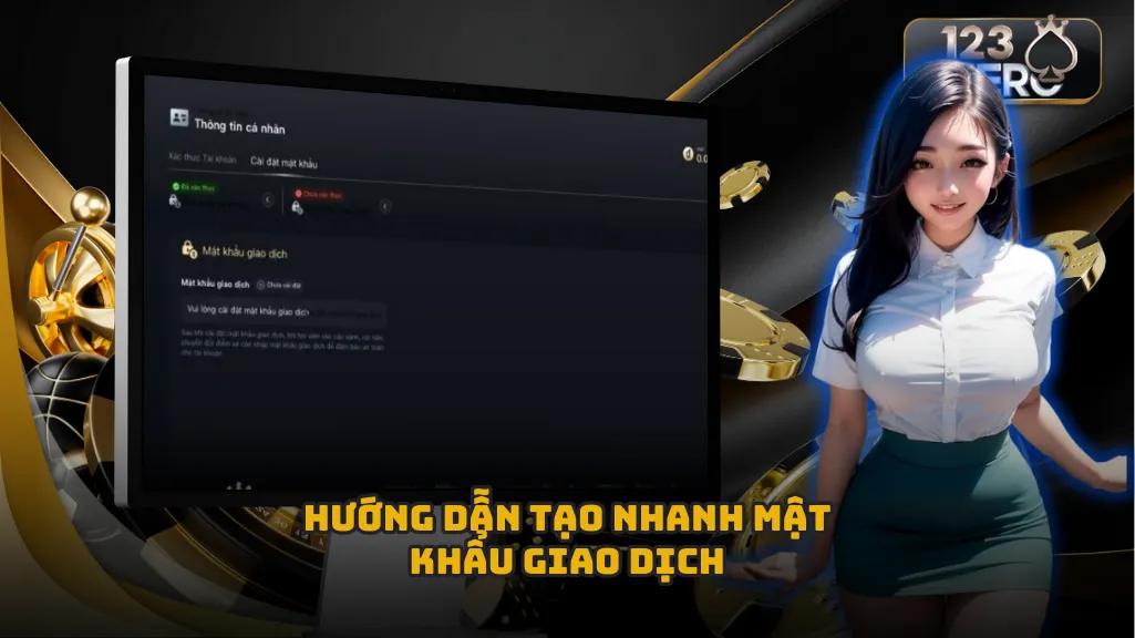 Cách thiết lập mật khẩu giao dịch trước khi rút tiền tại 123Hero