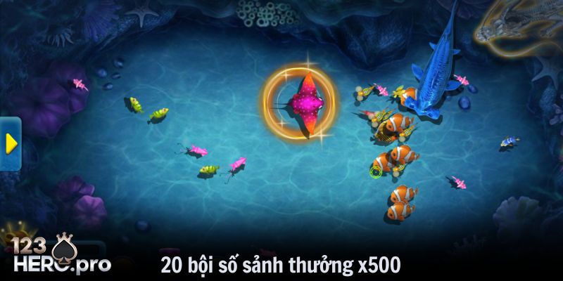 20 bội số sảnh mang đến tỷ lệ thưởng cao nhất lên tới x500