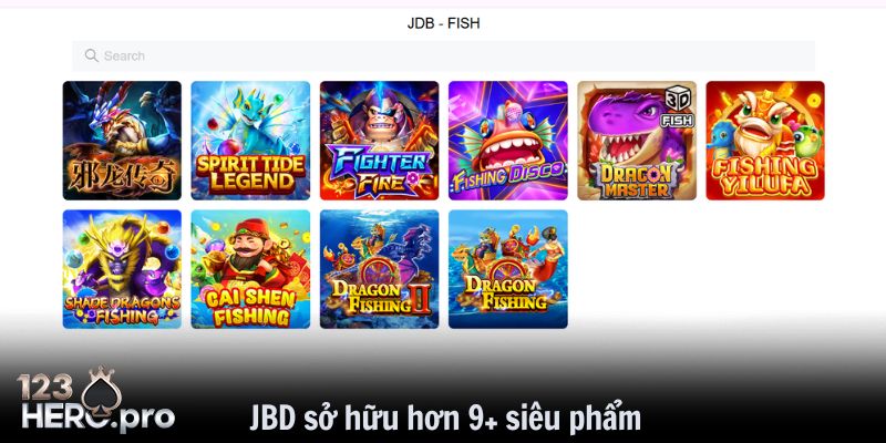 Nhà phát hành JBD sở hữu hơn 9+ siêu phẩm