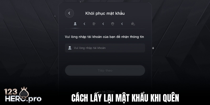 Hướng dẫn nhanh cách lấy lại thông tin đăng nhập