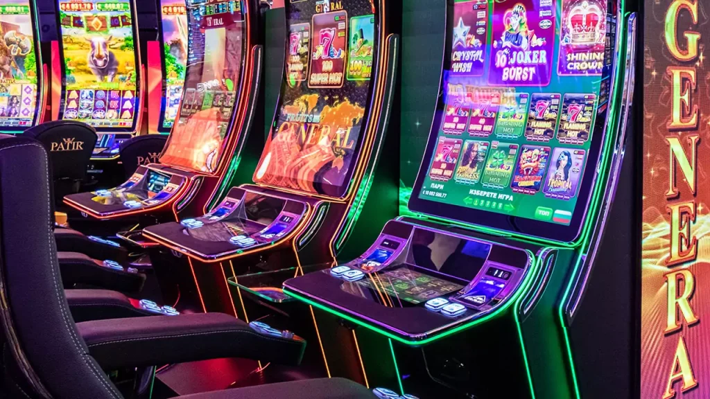 Hình ảnh của máy Slot game ở ngoài đời hoặc ở Các sảnh Casino