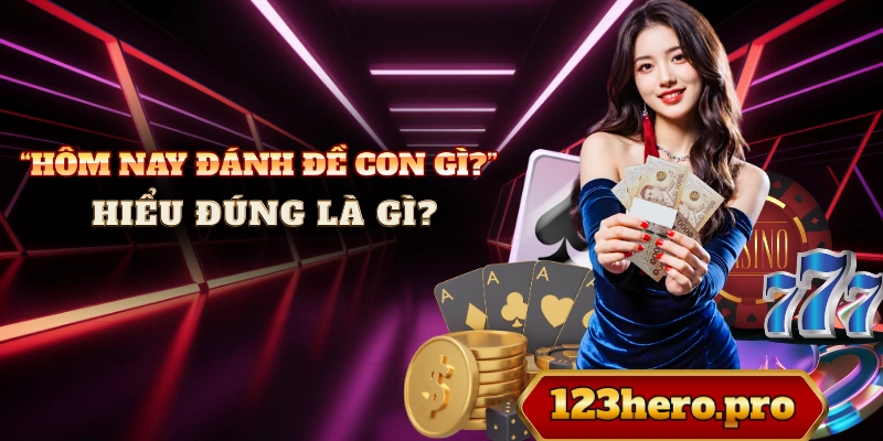 “HÔM NAY ĐÁNH ĐỀ CON GÌ?” HIỂU ĐÚNG LÀ GÌ?
